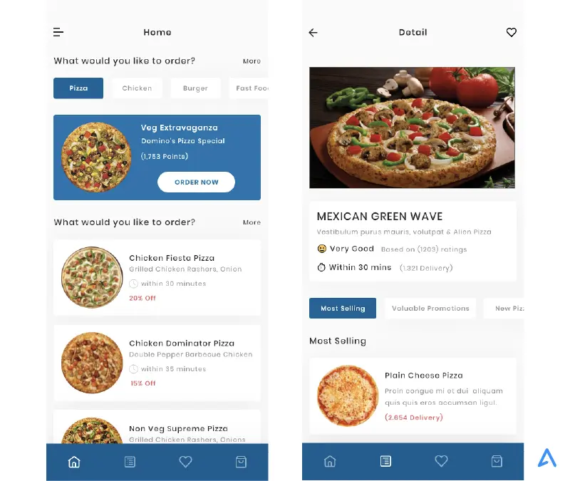 Dominos pizza App