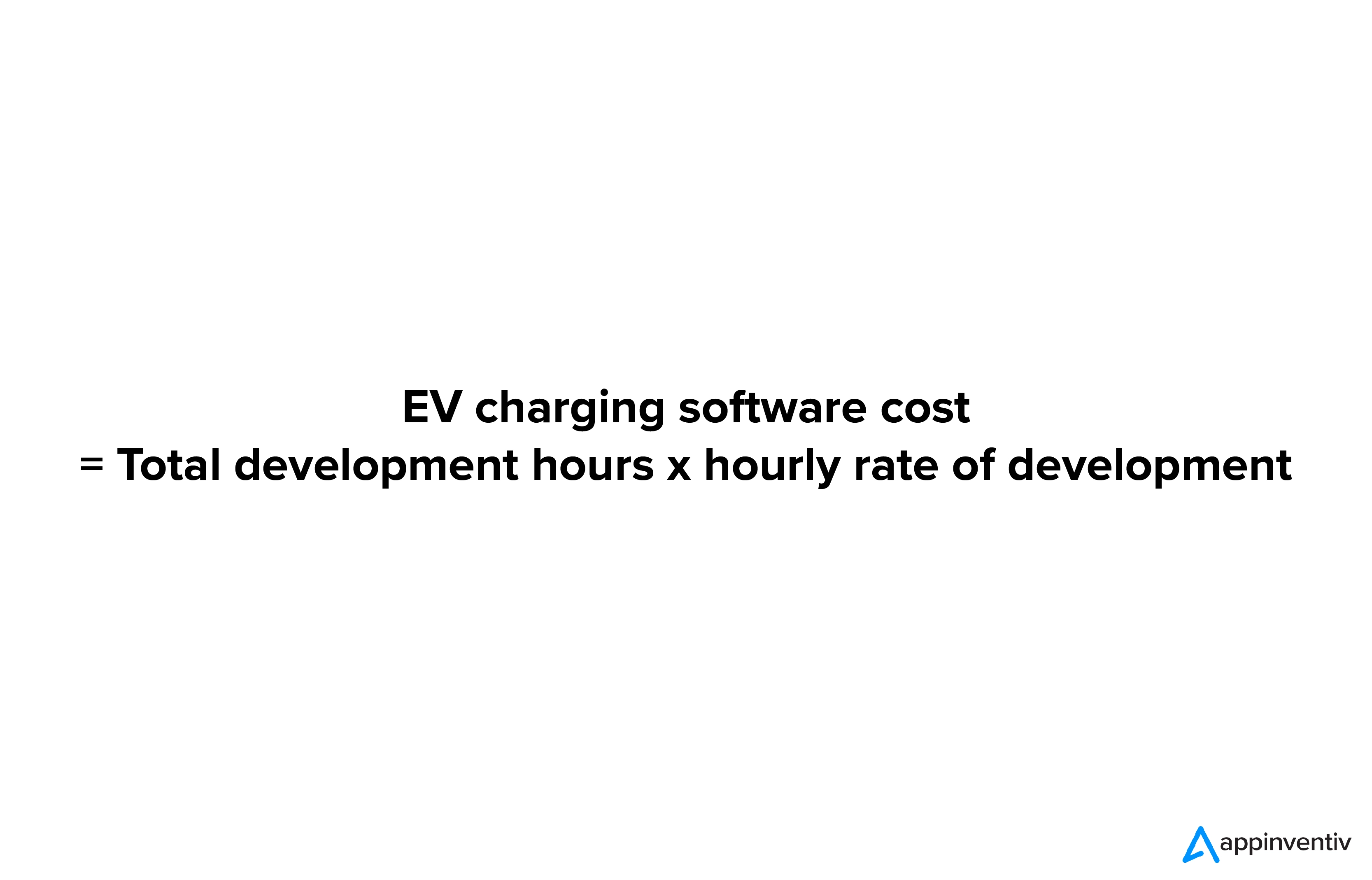 EV charging software cost